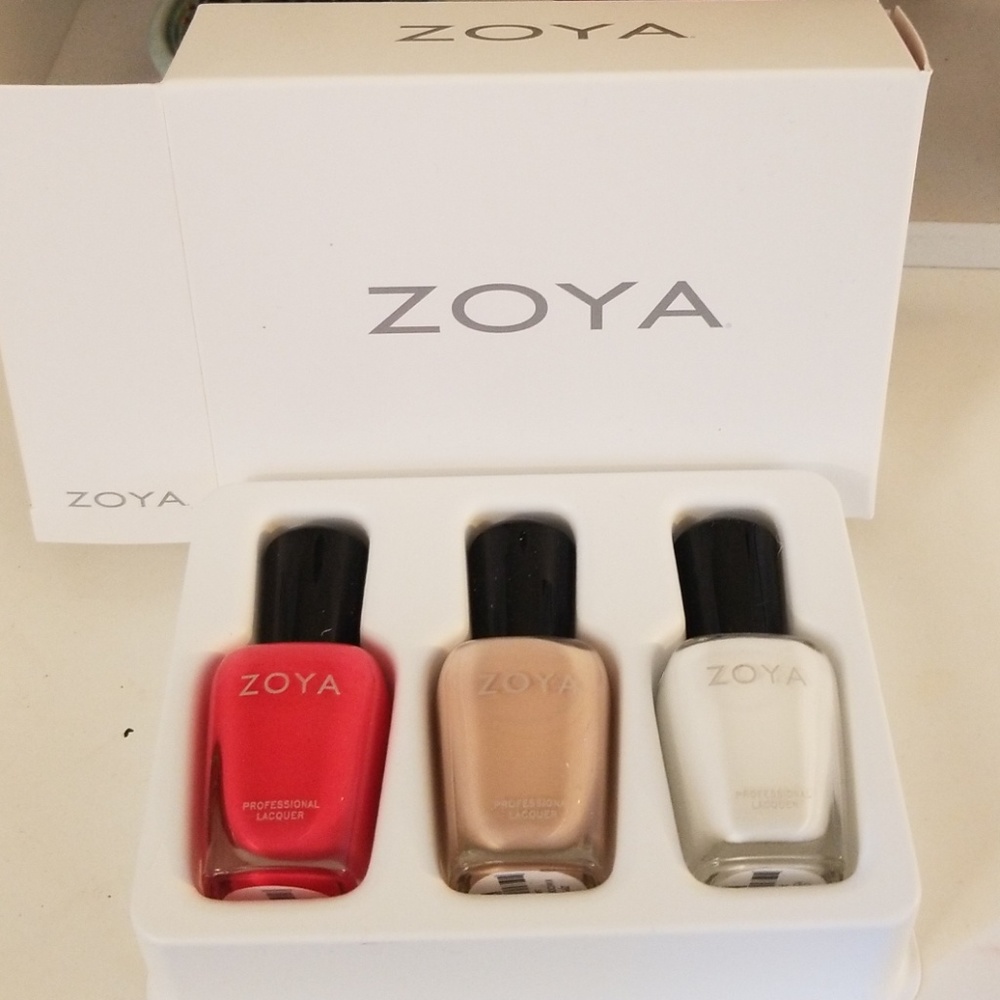 Set of 3 Zoya Nail Polishes New in Box